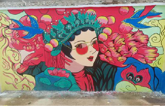 玉溪墙体彩绘-网红墙