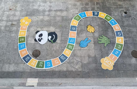 玉溪地面游戏彩绘